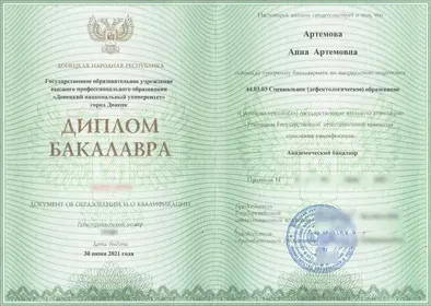Диплом бакалавра